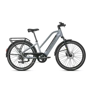 Bicicleta Eléctrica Urbana de 8 Velocidades con Asistencia de Pedaleo, Motor de Cubo Trasero de Carga Rápida de 3h, Freno Hidráulico con Sensor de Torque de Bajo Marco Inteligente de la UE - Product Image 2