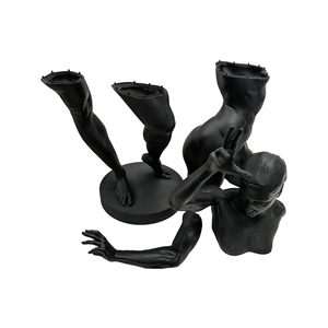 Statues en résine imprimées en 3D sur mesure, modèle de personnage noir, usinage laser, service de prototypage rapide, usinage OEM personnalisé - Product Image 6