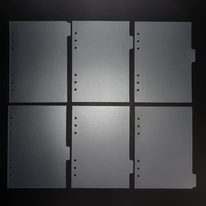 Separadores <span class=keywords><strong>de</strong></span> <span class=keywords><strong>Libros</strong></span>, Separadores <span class=keywords><strong>de</strong></span> Cartulina Esmerilada, Separadores <span class=keywords><strong>de</strong></span> Plástico para Cómics, 5 Hojas A5, 7 Anillas, Translúcidos, Recargables, Insertos para Planificador <span class=keywords><strong>de</strong></span> Páginas - Product Image 2