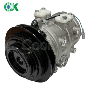 คอมเพรสเซอร์แอร์รถบัสแบบ Heavy Duty รุ่น <span class=keywords><strong>10P30B</strong></span> 24V 300cc 10 สูบ แบบ Swash Plate สำหรับรถมินิบัสโดยสารขนาด 6-7 เมตร ใช้สำหรับเปลี่ยนอะไหล่ระบบทำความเย็น - Product Image 2