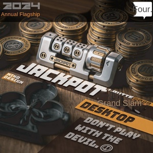 Tiebro Slam 2.0 Thần Tài Spinner Kim Loại Xử Lý Và Ratchet Giải Nén Edc Đồ Chơi Với Ngón Tay Con Quay Con Quay Cho 14 Năm & lên Unisex - Product Image 5