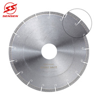 Lame de coupe diamantée silencieuse SS-BS050 OEM ODM 350 mm (14 pouces) pour pierre frittée, dalle de roche, carrelage – Coupe lisse et précise
