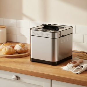 SOHEF Machine à pain électrique automatique robuste 700W 2,5 lb de capacité Double distributeur Croûte personnalisable Utilisation toute la journée CE/ETL - Product Image 1