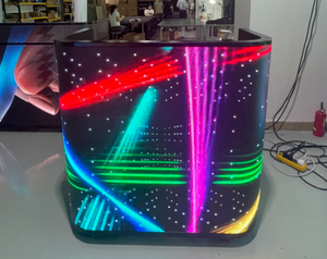 เคาน์เตอร์ต้อนรับแบบพกพาพร้อมจอ LED ติดผนัง โต๊ะดีเจพร้อมจอ LED แสดงผลกิจกรรม - Product Image 1