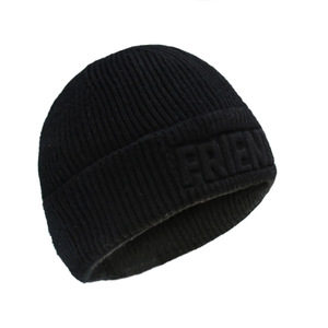 2024 Mùa Đông Mới Hợp Thời Trang Phụ Nữ Người Đàn Ông Mũ Ấm Dệt Kim Beanie Hat Với Nổi Người Bạn Logo - Product Image 3