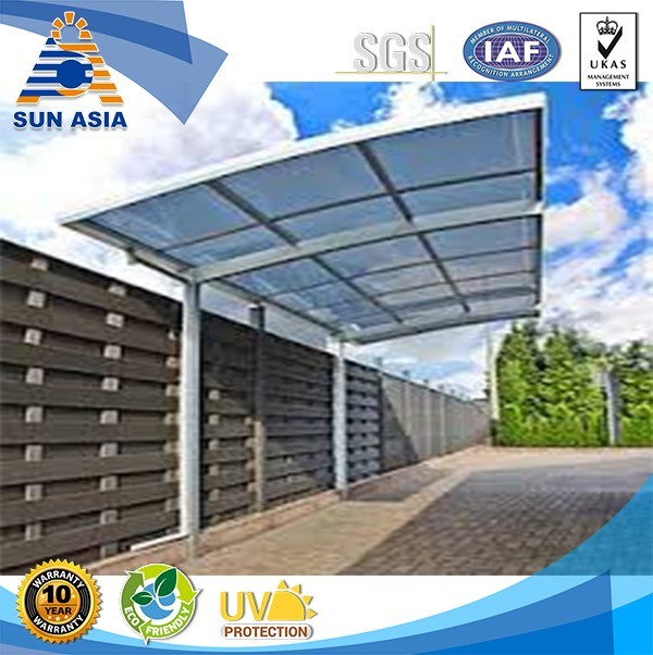 3mm recubierto de UV refleja el calor lowes policarbonato paneles roofing hoja