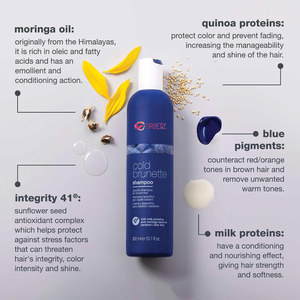 OEM R'ENDASE Cold Brunette Shampooing Réparer la teinture des cheveux Dommages à la qualité des cheveux Colorfast, Brun, brun clair Ordark Blonde Hair 300ml - Product Image 4