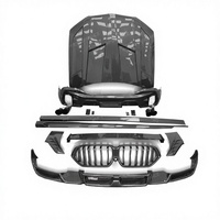 Kit de Conversión de Estilo LD para BMW X6 G06 X6M 2018-2023, Paquete Exterior de Fibra de Carbono LD para Automóvil