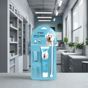 <span class=keywords><strong>Dentifrice</strong></span> dentaire de luxe <span class=keywords><strong>pour</strong></span> animaux de compagnie de marque Fresh Friend avec brosses à dents de boeuf Matière plastique écologique - Product Image 1