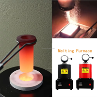 Mini four de fusion à induction numérique électrique pour métaux précieux (argent, or) de 1/3 kg, pour la fabrication de bijoux