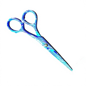 Ciseaux de coiffure professionnels en acier inoxydable de qualité supérieure, à manche long, pour droitiers, revêtement papier, ciseaux de barbier ultra-affûtés, finition miroir - Product Image 5