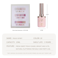 Vernis à ongles gel UV effet œil de chat Cloud Diamond Peach Spirit, brillant et scintillant, longue tenue, qualité salon