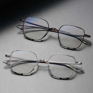 Gafas de Miopía para Mujer, Estilo Titas, Doble Aro, Retro, Ultraligeras, 8g, Hechas a Mano, de Titanio Puro, con Lentes AC - Product Image 5