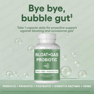 OEM Probiyotik Takviyesi Yetişkin Kadınlar ve Erkekler İçin Sindirimi Destekler Bağışıklık Sistemini Güçlendirir Bağırsak Sağlığını Korur 30 Kapsül Bitkisel Karışım 2 Milyar CFU - Product Image 3