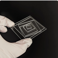 Personnalisation professionnelle de diverses plaques en verre de laboratoire, y compris des plaques circulaires en verre dépoli résistant à la chaleur