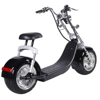 Scooter Eléctrico Urbano Citycoco Clásico de 1500W/2000W de Largo Alcance, Motocicleta Eléctrica Tipo Chopper para Adultos con Neumáticos Anchos