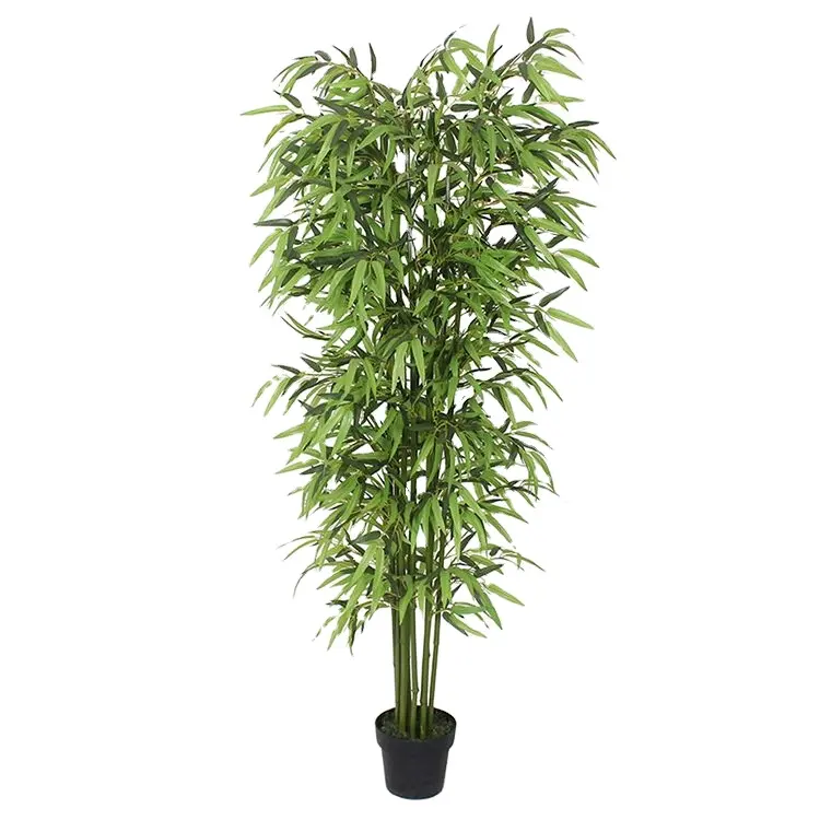 Professional made cheap eco-friendly fabric material for theme park wedding decor indoor artificial plants bamboo bonsai