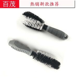 Car <b>Wheel</b> Hub <b>Brush</b> 8x26Cm Dual Side Cleaning For Tire And Rim Maintenance - Product Image 5