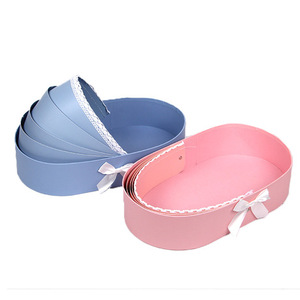Creative Unique Baby Cradle Shape flower Box For Newborn Party Baby Shower Valentine Rose Box Package Bouquet Bloom Boxes