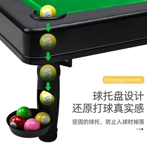 Barato interior 2 en 1 piscina Junior billar Snooker juego de bolos juego de Desarrollo Familia Junior Mini mesa de billar para niños - Product Image 6