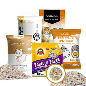 批量供应快速结块强力气味控制低粉尘高吸收膨润土猫砂 - Product Image 1