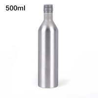 Vide recyclé 175ml 187ml 250ml 350ml 400ml 500ml 600ml 750ml en aluminium de boisson de vin de bouteille avec bouchons en aluminium