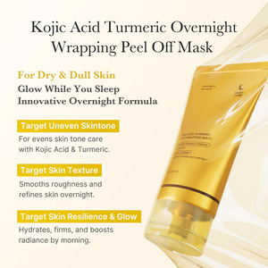 Maschera Corpo al Collagene Idrolizzato Biologico con Acido Kojico e Curcuma, Formato da Viaggio, Trattamento Notturno Esfoliante per Tutti i Tipi di Pelle - Product Image 4