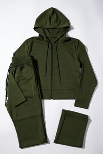Conjunto Deportivo de Otoño de Peso Medio, Sudadera con Capucha para Gimnasio, Pantalones Jogger de Secado Rápido con Cintura Elástica - Product Image 1