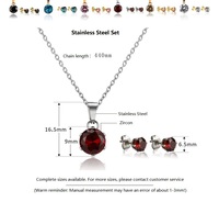 Ensemble collier et boucles d'oreilles en acier inoxydable 316L plaqué or 18 carats avec zircon, style européen et américain, pour femme, idéal pour les fêtes et comme cadeau