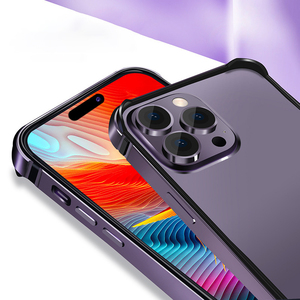 Coque de protection arrière sans <span class=keywords><strong>dos</strong></span> en silicone et métal pour iPhone 17 16 Pro Max, avec dissipation thermique - Product Image 2