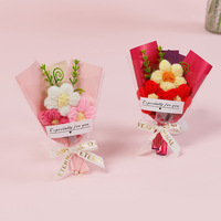 Vente en gros de mini roses au crochet, joli petit bouquet, cadeau d'anniversaire pour petite amie