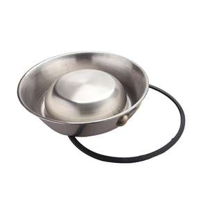 Grosir Aksesori Hewan Peliharaan Mangkuk Makan Anjing Pengumpan Stainless Steel Antiselip - Product Image 5