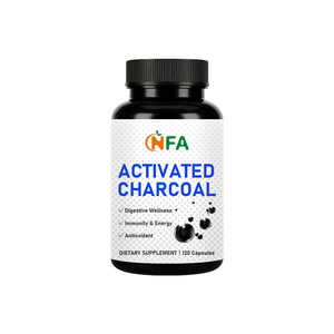 Cápsulas de Carbón Activado NFA, 120 Unidades, Suplemento Dietético para el Bienestar Digestivo, Inmunidad y Soporte Antioxidante - Product Image 1