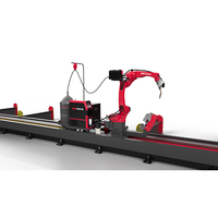 Gabinete de Control para Robot Industrial ZMDE, Brazo Robótico de Soldadura de 6 Ejes con Viga de Acero en Forma de H, Alcance de 1598 mm, Carga Útil de 6 kg, Condición Nuevo, Mig