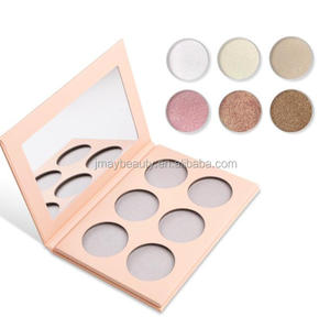 <span class=keywords><strong>Palette</strong></span> de surligneurs minéraux végétaliens avec 3/4/6 couleurs OEM/ODM Private Label Highlight Contour Blush Makeup Powder Form - Product Image 1