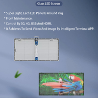 Écran LED transparent clair, mur vidéo TV, P3.91mm, écran LED en maille intérieure, affichage numérique, écrans LED