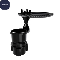 Table de service rotative pour voiture avec porte-gobelet extensible, accessoires d'organisation intérieure multifonctionnels