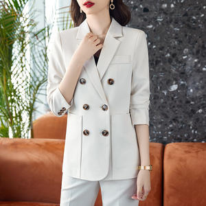 S-4XL kadın uzun kollu profesyonel takım elbise resmi pantolon seti röportaj satış iş elbiseleri 2-piece set - Product Image 1