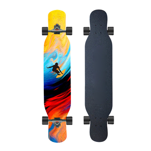<span class=keywords><strong>Skateboard</strong></span> double kick à grande vitesse, nouvelle conception, 7 couches de bois d'érable du Nord-Est, pour débutants - Product Image 2