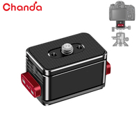 Kit Base per Piastra a Sgancio Rapido 1/4"-20 in Lega di Alluminio con Blocco a Scorrimento, Adattatore per Montaggio Fotocamera, Supporto OEM ODM, Logo Personalizzato, Incisione Laser