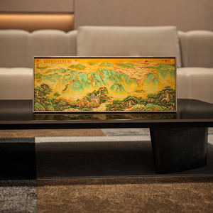 งานศิลปะทองเหลืองห้าภูเขาศักดิ์สิทธิ์ ของตกแต่งโต๊ะทำงาน<span class=keywords><strong>ส</strong></span>ไตล์จีนใหม่ <span class=keywords><strong>ส</strong></span>ำหรับห้องทำงานและสำนักงาน ของขวัญงานฝีมือรูปภูมิทัศน์ - Product Image 3