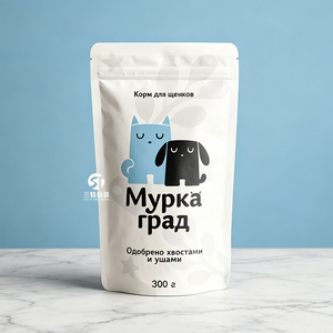 Sacs d'emballage pour aliments pour chats, fabrication en usine, impression de logo personnalisée, pochette autoportante avec fermeture éclair pour produits alimentaires pour animaux de compagnie - Product Image 2