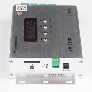 وحدة تحكم JIUAN <span class=keywords><strong>YM</strong></span>-ST8K لإضاءة الجدران بتقنية <span class=keywords><strong>LED</strong></span> مع نظام DMX512 وGPS للمزامنة اللاسلكية، مشغلات إضاءة خطية بجهد 24 فولت تيار مستمر وقدرة 25 واط مصنوعة من الألومنيوم - Product Image 4