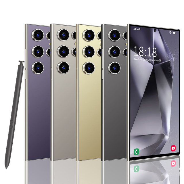 S25 Ultra 6.9 Inch HD Smartphone MTK6771 OctaCore 8GB+128GB 4G LTE Dual Sim Unlocked Android 14 French Spanish
