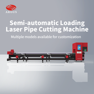 Machine <span class=keywords><strong>de</strong></span> découpe laser semi-automatique pour tubes métalliques <span class=keywords><strong>ARGUS</strong></span> CNC, 3 mandrins, 5 axes, découpeuse laser pour tuyaux en fer, prix d'usine, 3000w - Product Image 3