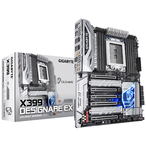 Carte mère de jeu GIGABYTE X399 DESIGNARE <span class=keywords><strong>EX</strong></span> avec chipset AMD X399 SocketTR4 d'occasion, prend en charge les processeurs AMD Ryzen Threadripper - Product Image 1