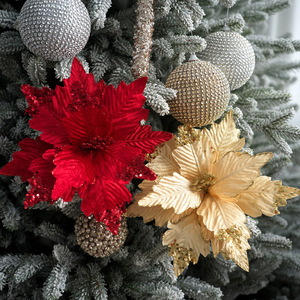 Adornos para Árboles de Navidad, Colgantes y Flores con Forma de Flor, Venta Directa de Fábrica - Product Image 3