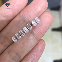 Toptan Laboratuvarda Üretilmiş Elmaslar 3*4mm 3.8*5.4mm Zümrüt Kesim DEF VS1 Laboratuvarda Yetiştirilmiş Gevşek Elmaslar Takı Yapımı İçin