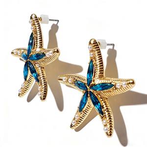 Orecchini Pendenti Placcati Oro per Donna <span class=keywords><strong>2026</strong></span>, Stile Bohémien con Farfalla, Design Popolare Ispirato all'Oceano, Gioielli Versatili - Product Image 3