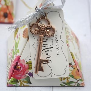Kunci Kerangka Antik Besar Set Perunggu Tua Pembuka Botol Souvenir Pesta Pernikahan Liontin Perhiasan DIY Hadiah Buatan Tangan - Product Image 6